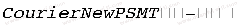 CourierNew PSMT 普通字体转换